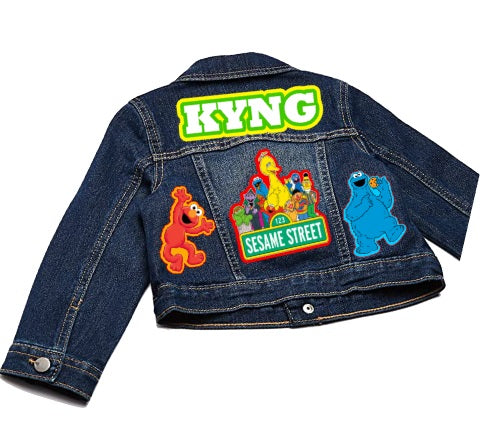 Sesame Street Denim Set-Boys Sesame Street denim set-Sesame Street Birthday outfit-Sesame street boys outfit