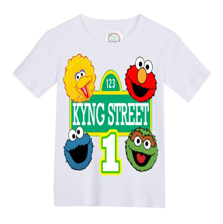 Sesame Street Denim Set-Boys Sesame Street denim set-Sesame Street Birthday outfit-Sesame street boys outfit
