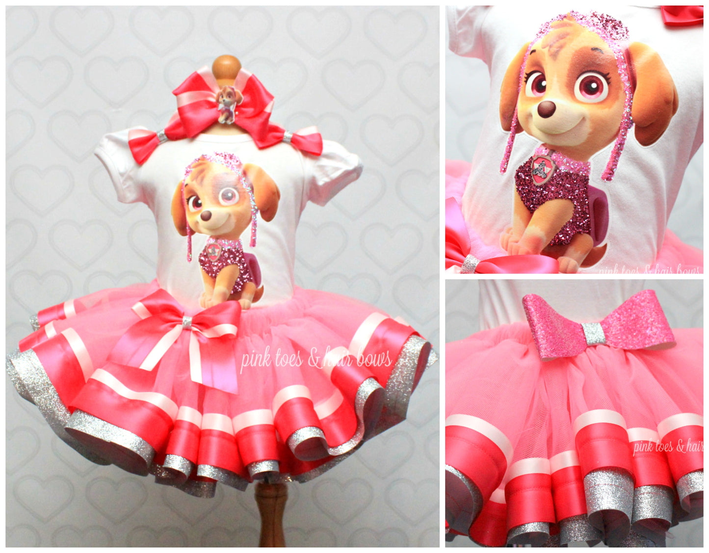 Skye Tutu set-Skye outfit-Skye dress- Paw patrol tutu set