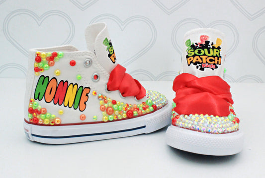Sour Patch shoes- Sour Patch bling Converse-Girls Sour Patch Shoes-Sour Patch Converse