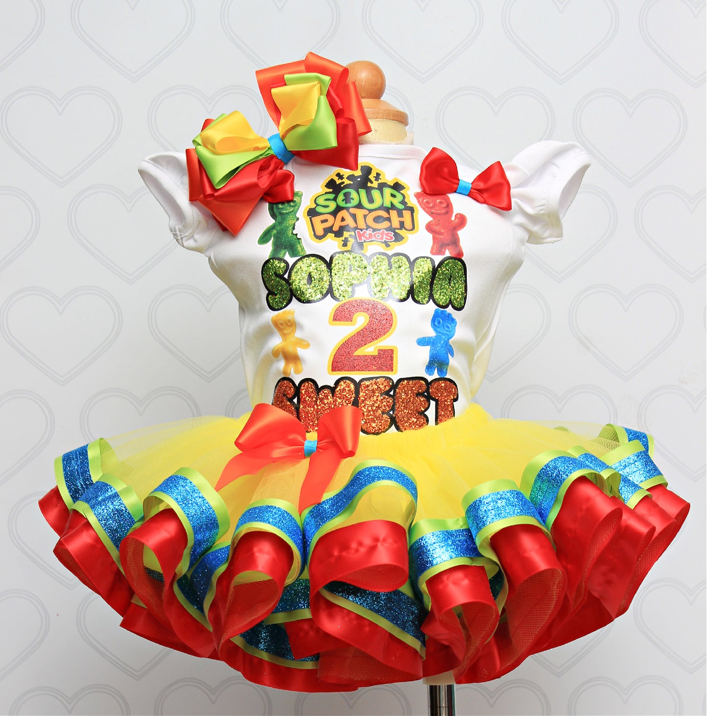 Sour Patch tutu set- Sour Patch outfit-Sour Patch dress-Sour patch Birthday