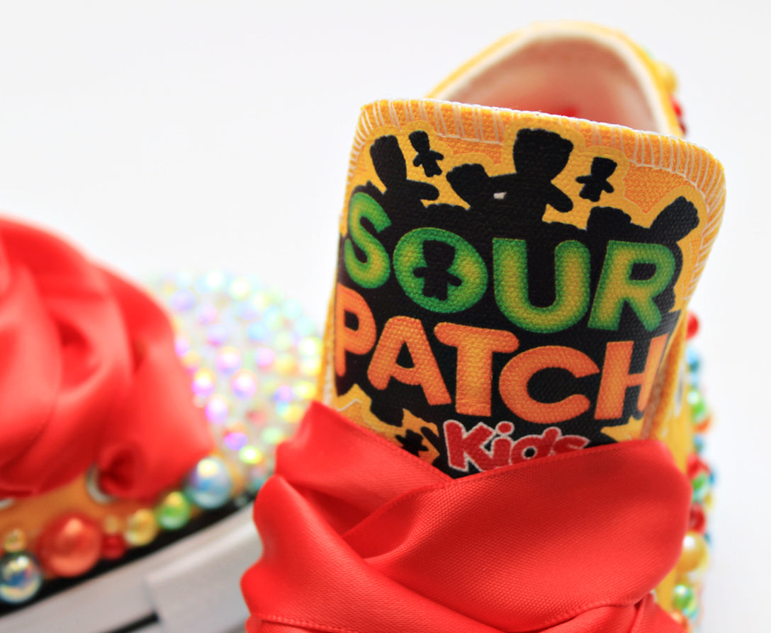 Sour Patch Kids shoes- Sour Patch bling Converse-Girls Sour Patch Shoes-Sour Patch Converse
