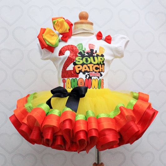 Sour Patch tutu set- Sour Patch outfit-Sour Patch dress