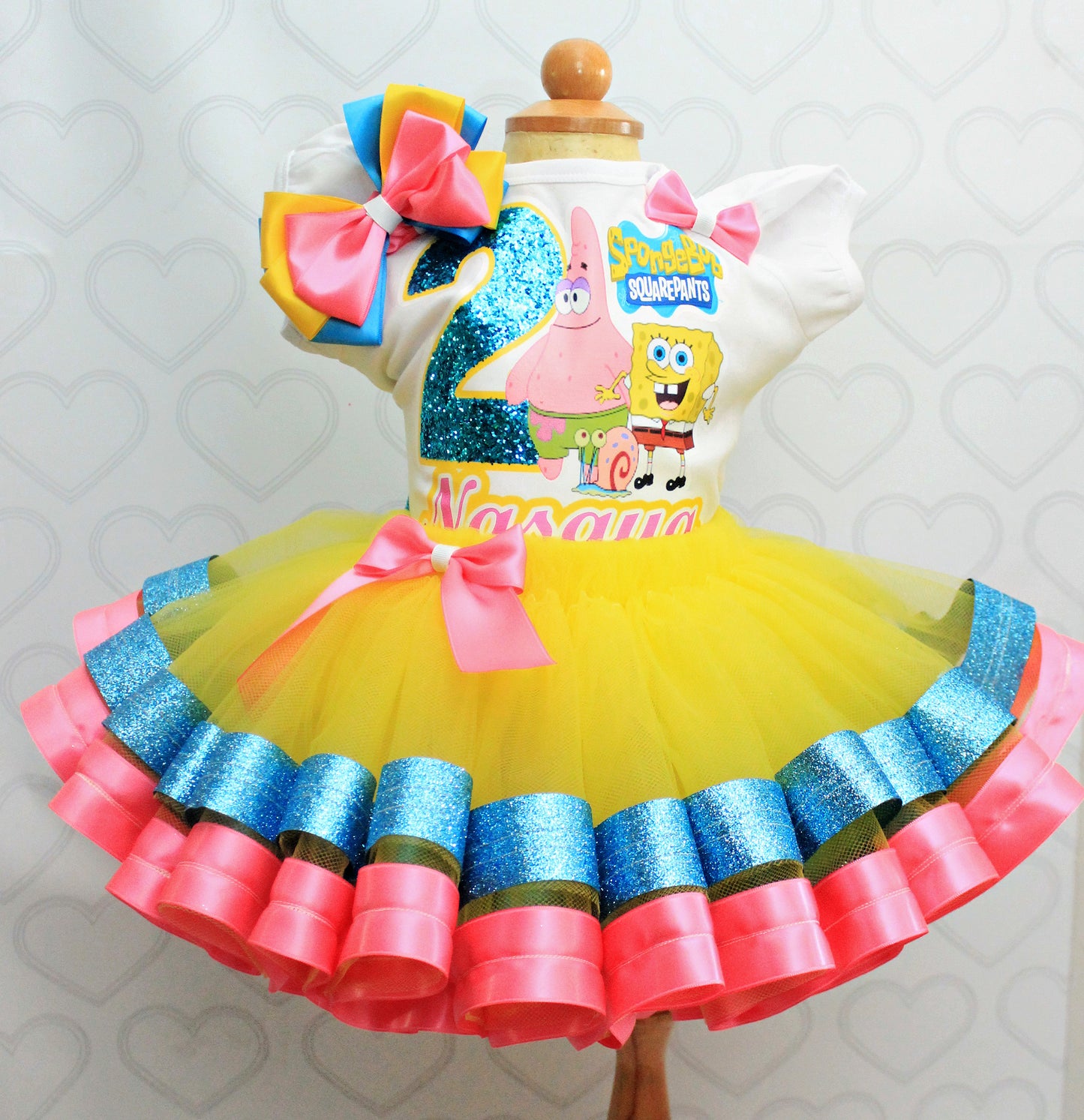 Spongebob tutu set-Spongebob outfit-Spongebob dress-Spongebob birthday