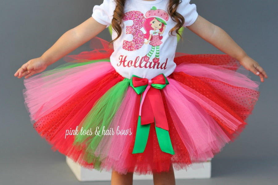 Strawberry Shortcake tutu Set-strawberry shortcake outfit