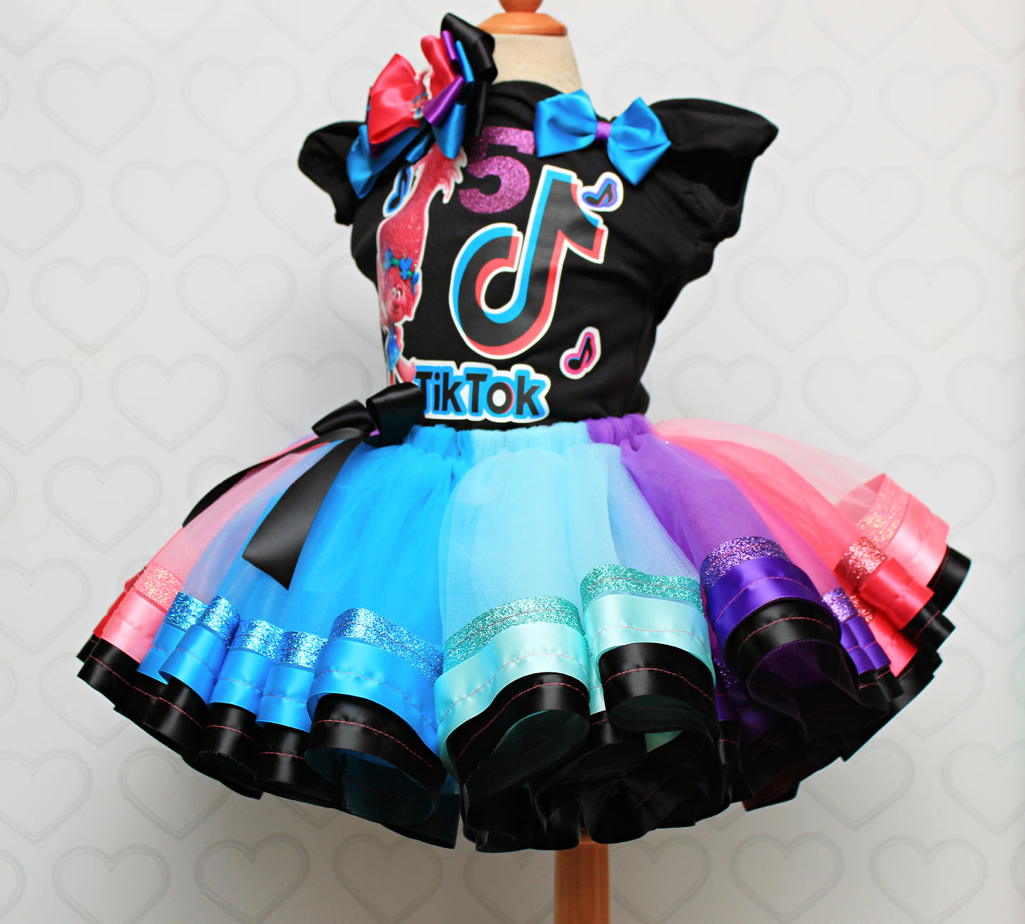 Tik Tok tutu set- Tik Tok outfit-Tik tok dress-Tik Tok Birthday outfit-Troll tutu set