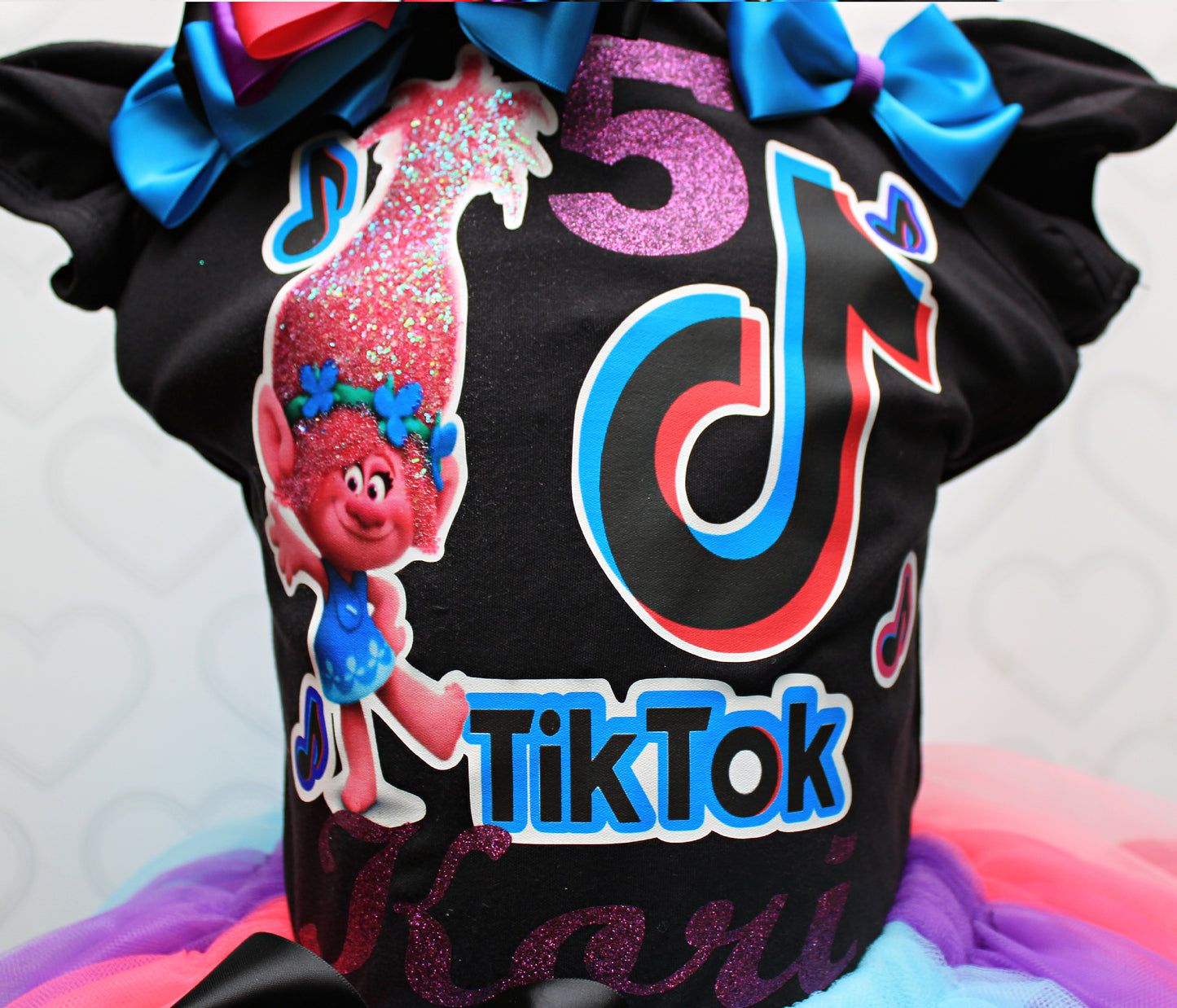 Tik Tok tutu set- Tik Tok outfit-Tik tok dress-Tik Tok Birthday outfit-Troll tutu set
