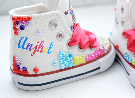 Unicorn shoes- Unicorn bling Converse-Girls Unicorn Shoes-Unicorn Converse