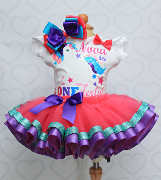 Unicorn tutu set- Unicorn outfit-Unicorn dress- unicorn party-unicorn birthday