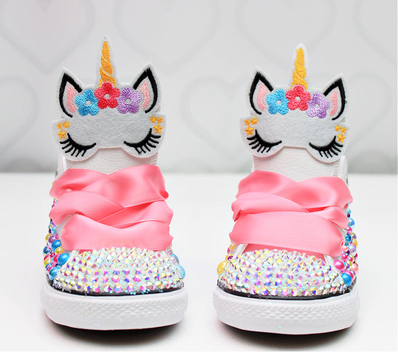 Unicorn shoes- Unicorn bling Converse-Girls Unicorn Shoes-Unicorn converse