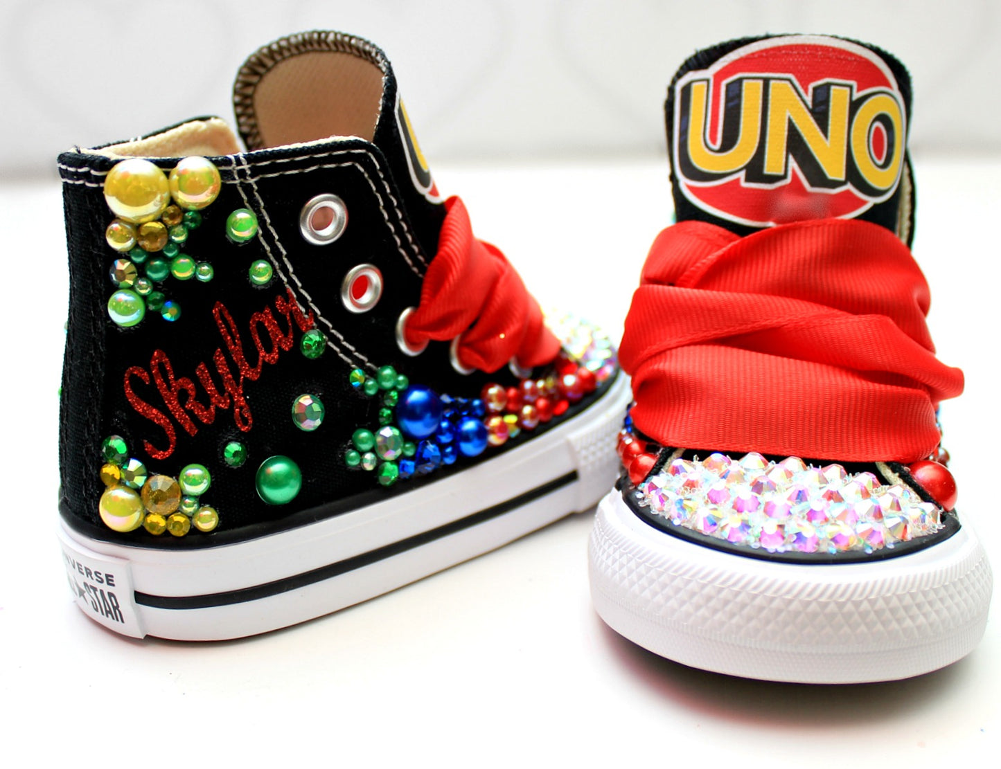 Uno shoes- Uno bling Converse-Girls Uno Shoes-