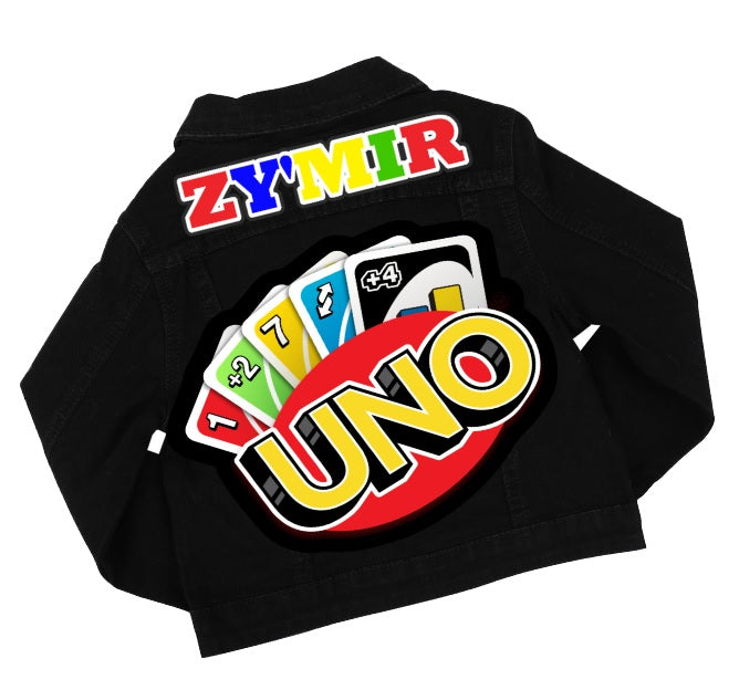 Uno Denim Set-Boys Uno denim set-Uno Birthday outfit-Uno boys outfit
