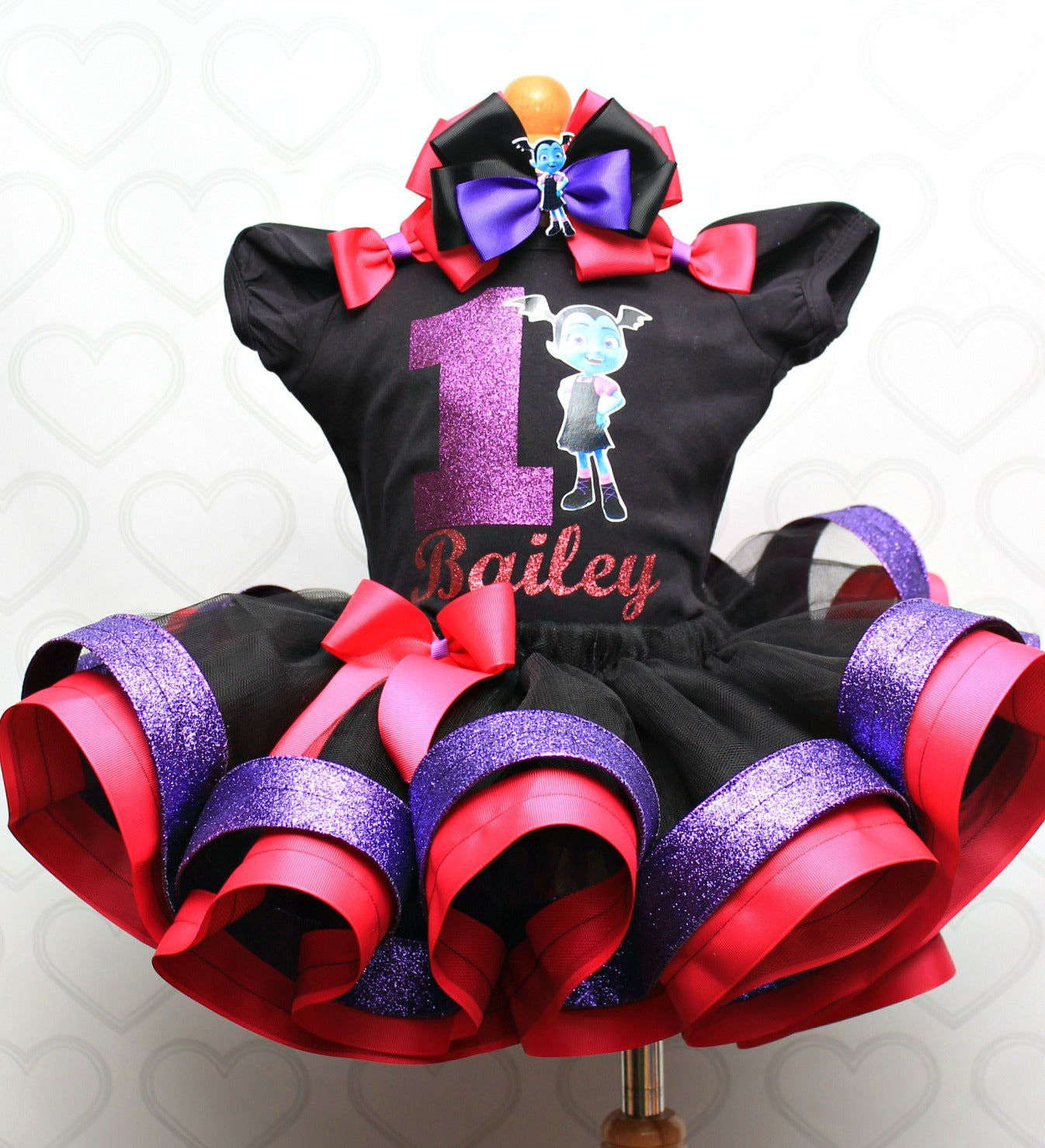 vampirina birthday dress Vampirina tutu set- Vampirina outfit-Vampirina dress-Vampirina birthday)