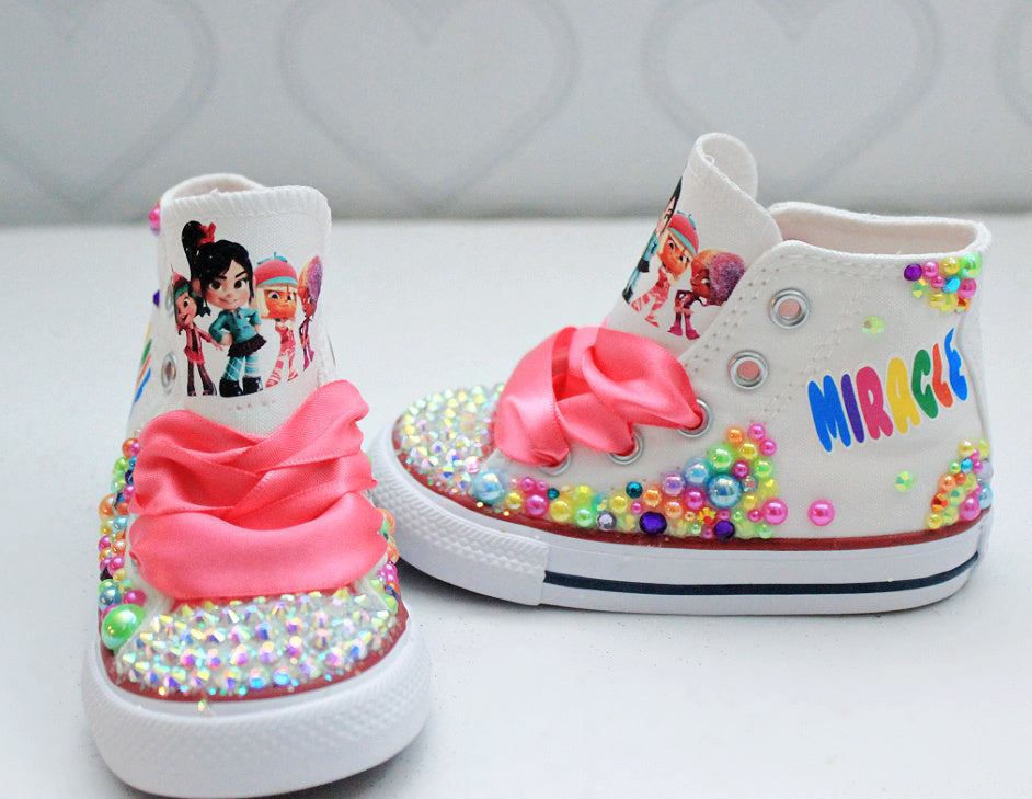 Vannelope shoes- Vannelope bling Converse-Girls Vannelope Shoes-Vannelope Converse-wreck it ralph