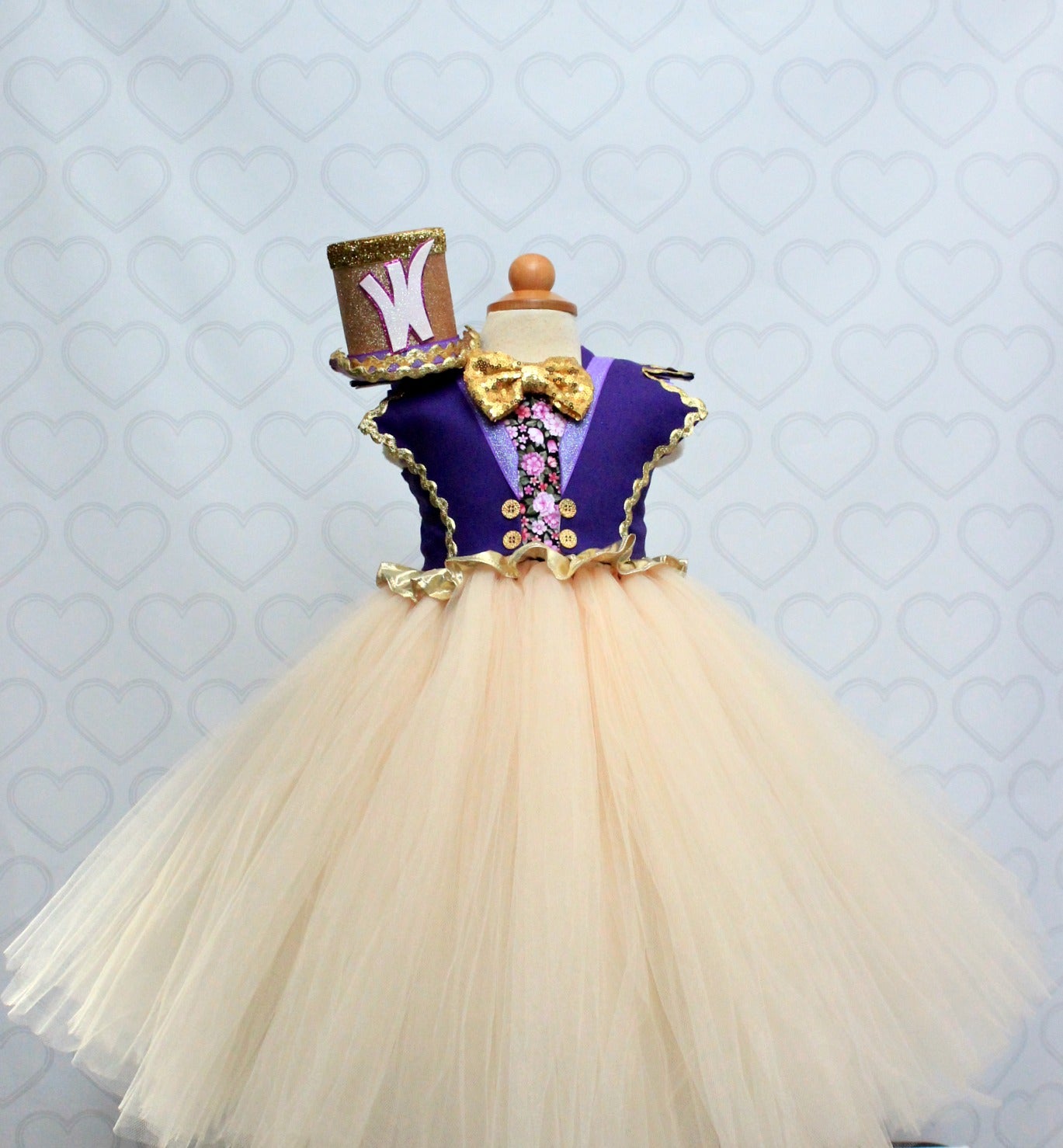 Willy Wonka Costume-Willy wonka Tutu Dress- Willy wonka dress