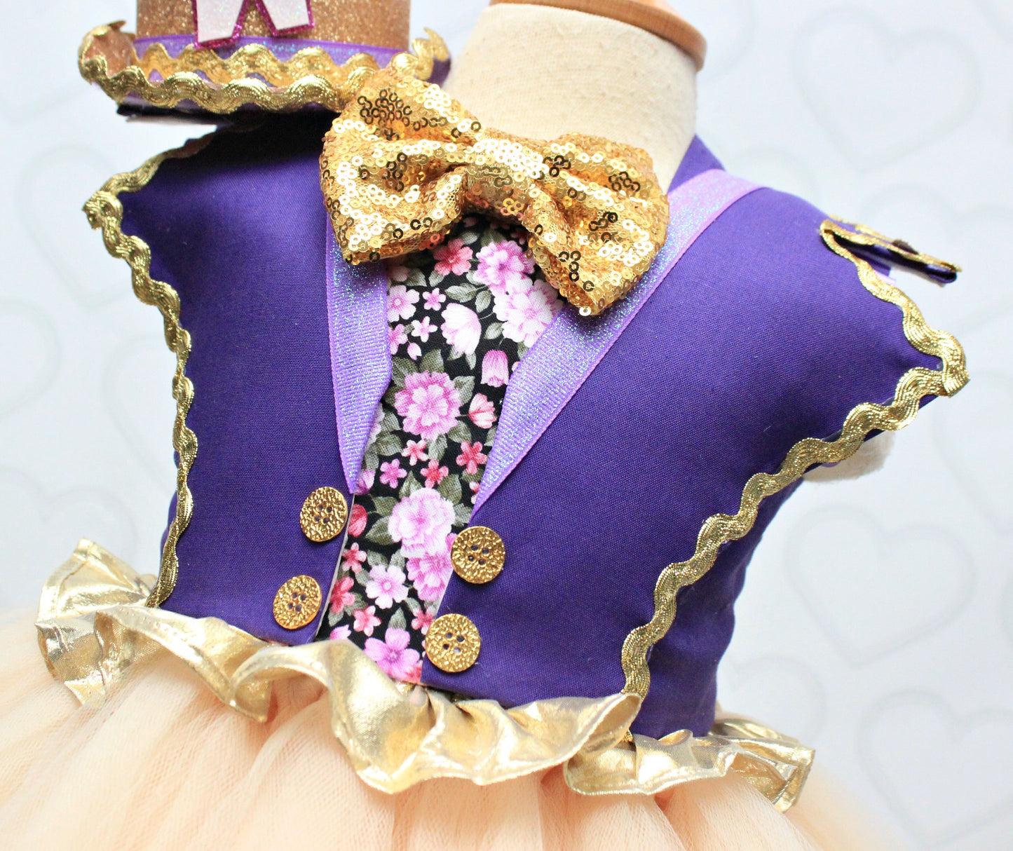 Willy Wonka Costume-Willy wonka Tutu Dress- Willy wonka dress