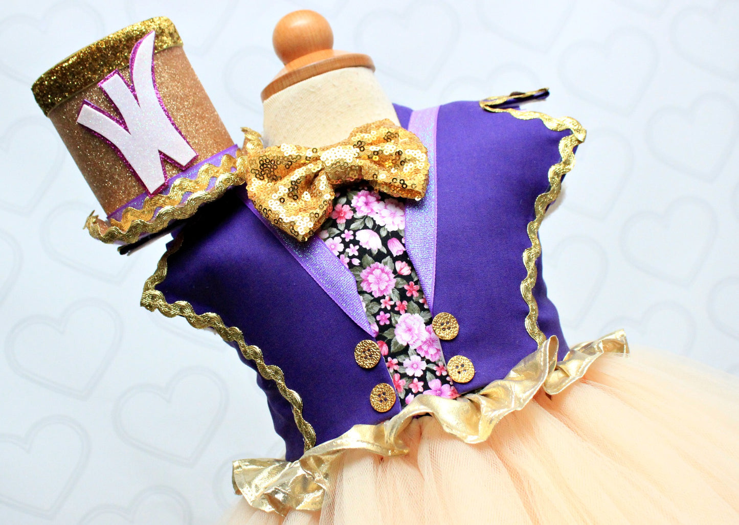Willy Wonka Costume-Willy wonka Tutu Dress- Willy wonka dress