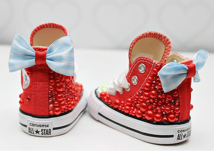 Dorothy shoes- Dorothy bling Converse-Girls dorothy Shoes-wizard of oz shoes