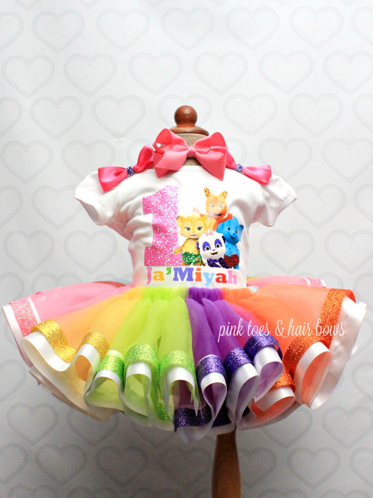 Word Party tutu set- Word Party outfit-Word Party dress