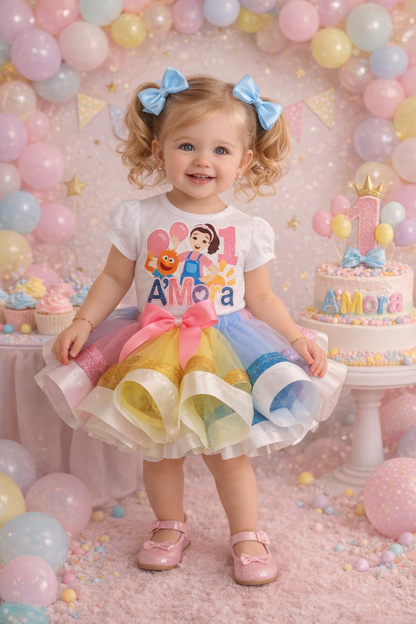 Ms. rachel tutu set-Ms. rachel outfit-Ms. rachel birthday-Ms. rachel dress-Ms. rachel costume