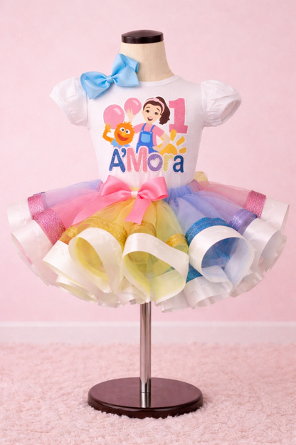 Ms. rachel tutu set-Ms. rachel outfit-Ms. rachel birthday-Ms. rachel dress-Ms. rachel costume