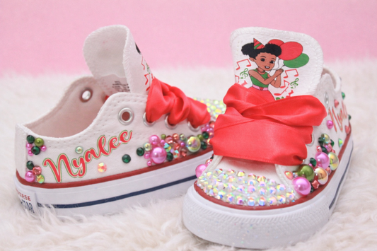 Gracie's corner shoes- Gracie's corner bling Converse-Girls Gracie's corner Shoes-Gracie's corner Converse