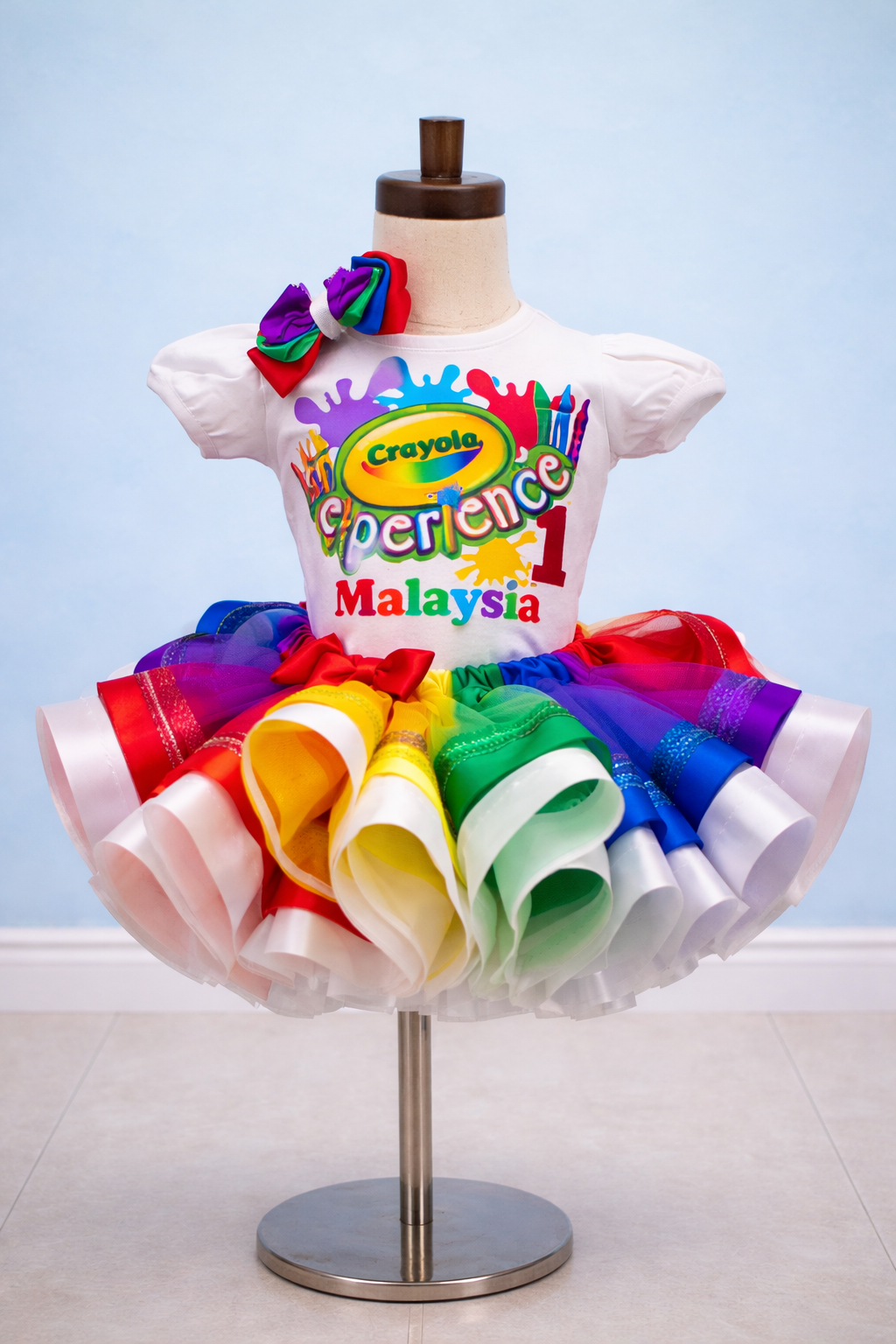 Crayola tutu set-Crayon tutu set- Crayola outfit- Crayola dress-Crayola birthday-Crayola experience