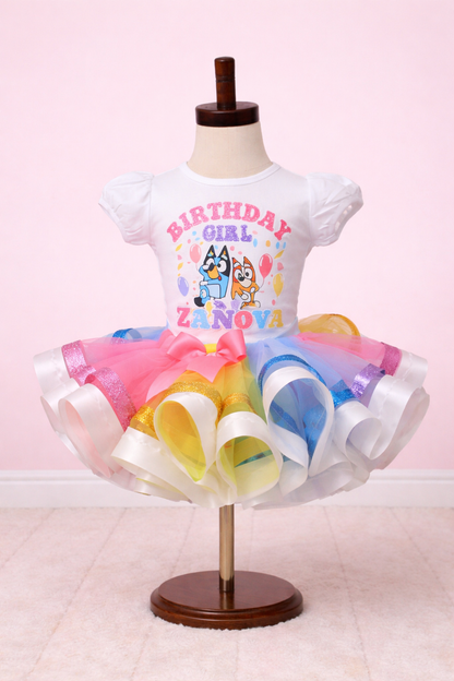 Bluey tutu set-Bluey outfit-Bluey dress-bluey birthday-bluey birthday outfit