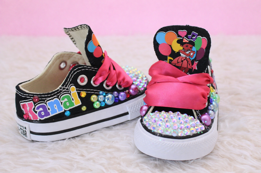 Gracie's corner shoes- Gracie's corner bling Converse-Girls Gracie's corner Shoes-Gracie's corner Converse