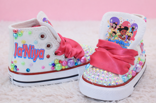 Gracie's corner shoes- Gracie's corner bling Converse-Girls Gracie's corner Shoes-Gracie's corner Converse