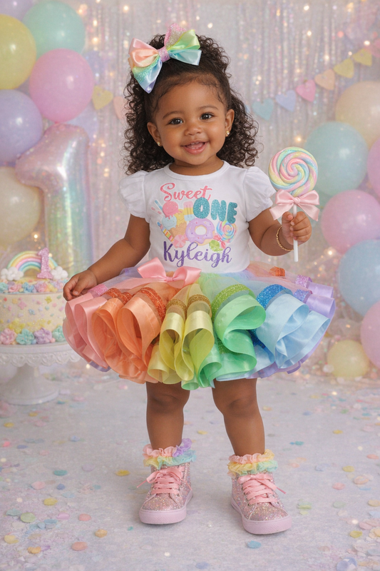 Ice Cream Tutu set- Ice Cream outfit-Ice Cream dress-Ice Cream tutu-Sweet one tutu-sweet one outfit