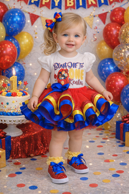 Little Einsteins tutu set- Little Einsteins outfit-Little Einsteins dress
