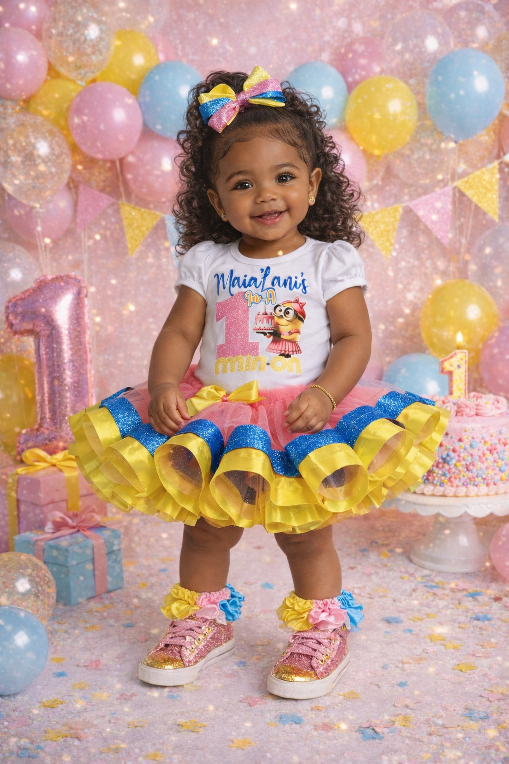 Minion tutu set- Minion tutu -Minion outfit-Minion birthday