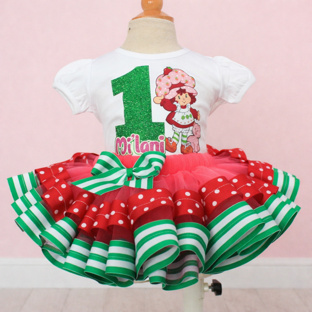Strawberry Shortcake tutu set-Strawberry Shortcake  outfit-Strawberry Shortcake dress