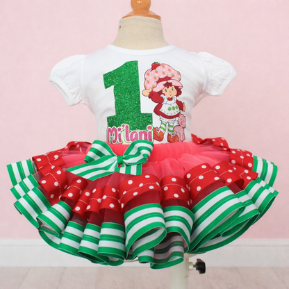 Strawberry Shortcake tutu set-Strawberry Shortcake  outfit-Strawberry Shortcake dress
