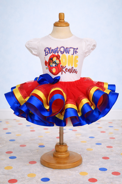 Little Einsteins tutu set- Little Einsteins outfit-Little Einsteins dress