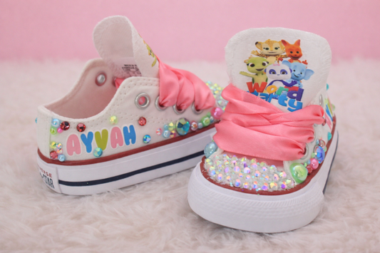 Word Party shoes- Word Party bling Converse-Word Party Shoes