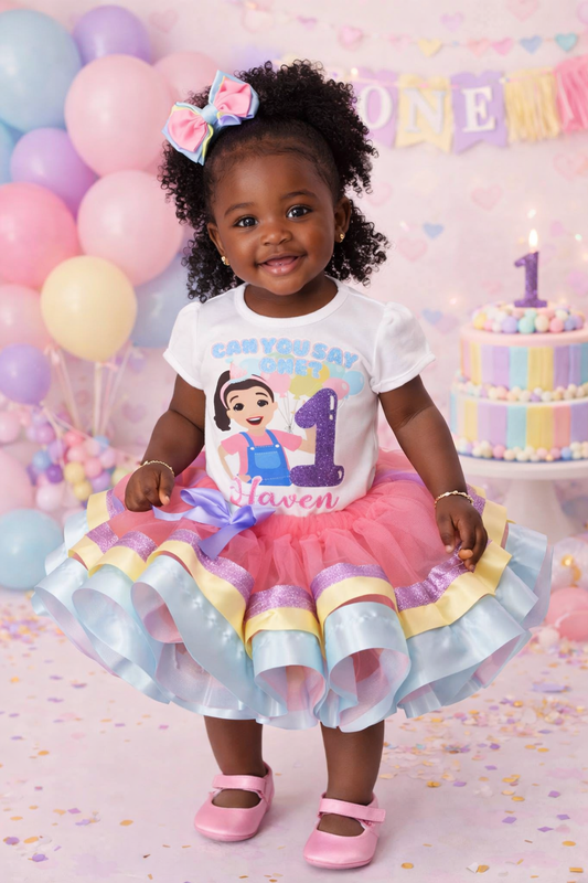 Ms. rachel tutu set-Ms. rachel outfit-Ms. rachel birthday-Ms. rachel dress-Ms. rachel costume