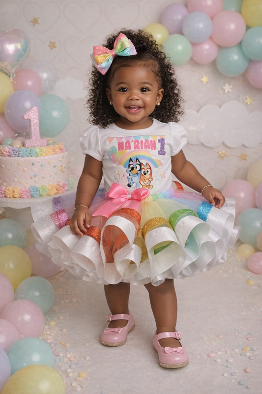 Bluey tutu set-Bluey outfit-Bluey dress-bluey birthday-bluey birthday outfit