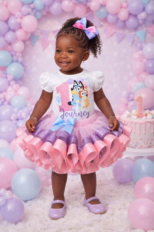Bluey tutu set-Bluey outfit-Bluey dress-bluey birthday-bluey birthday outfit