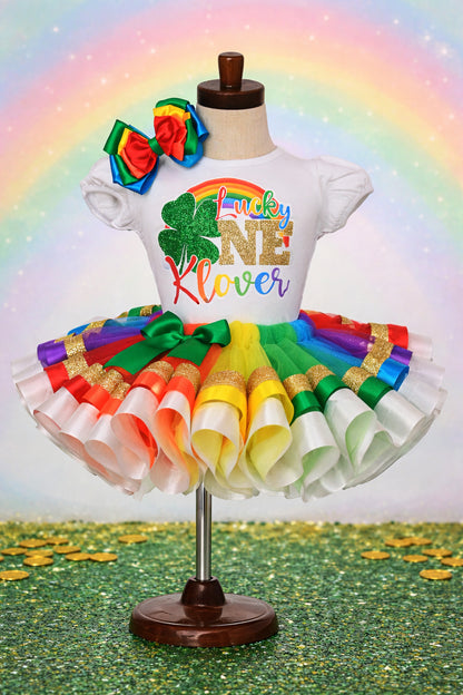 Lucky ONE tutu set- Lucky ONE outfit-Lucky ONE dress(deluxe)