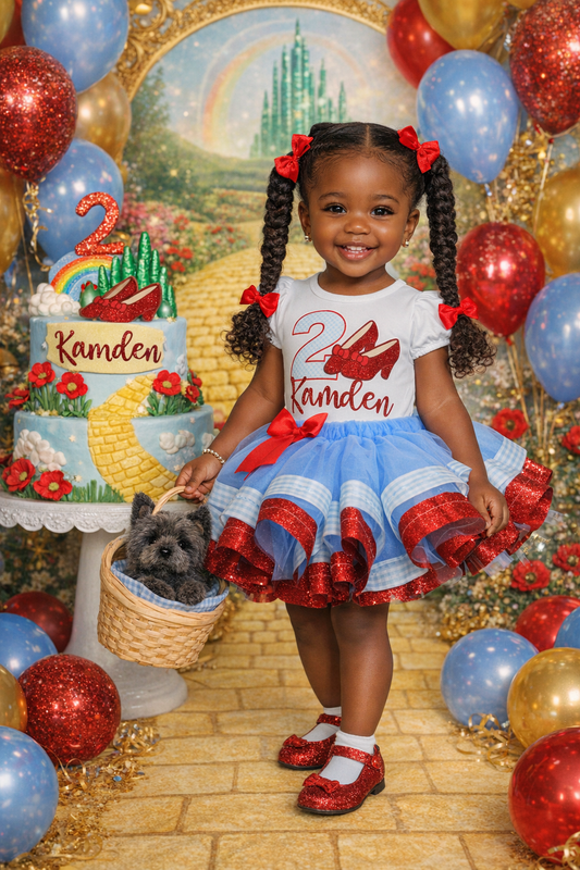 Dorothy tutu set-Dorothy outfit-Dorothy dress-Wizard of Oz tutu set