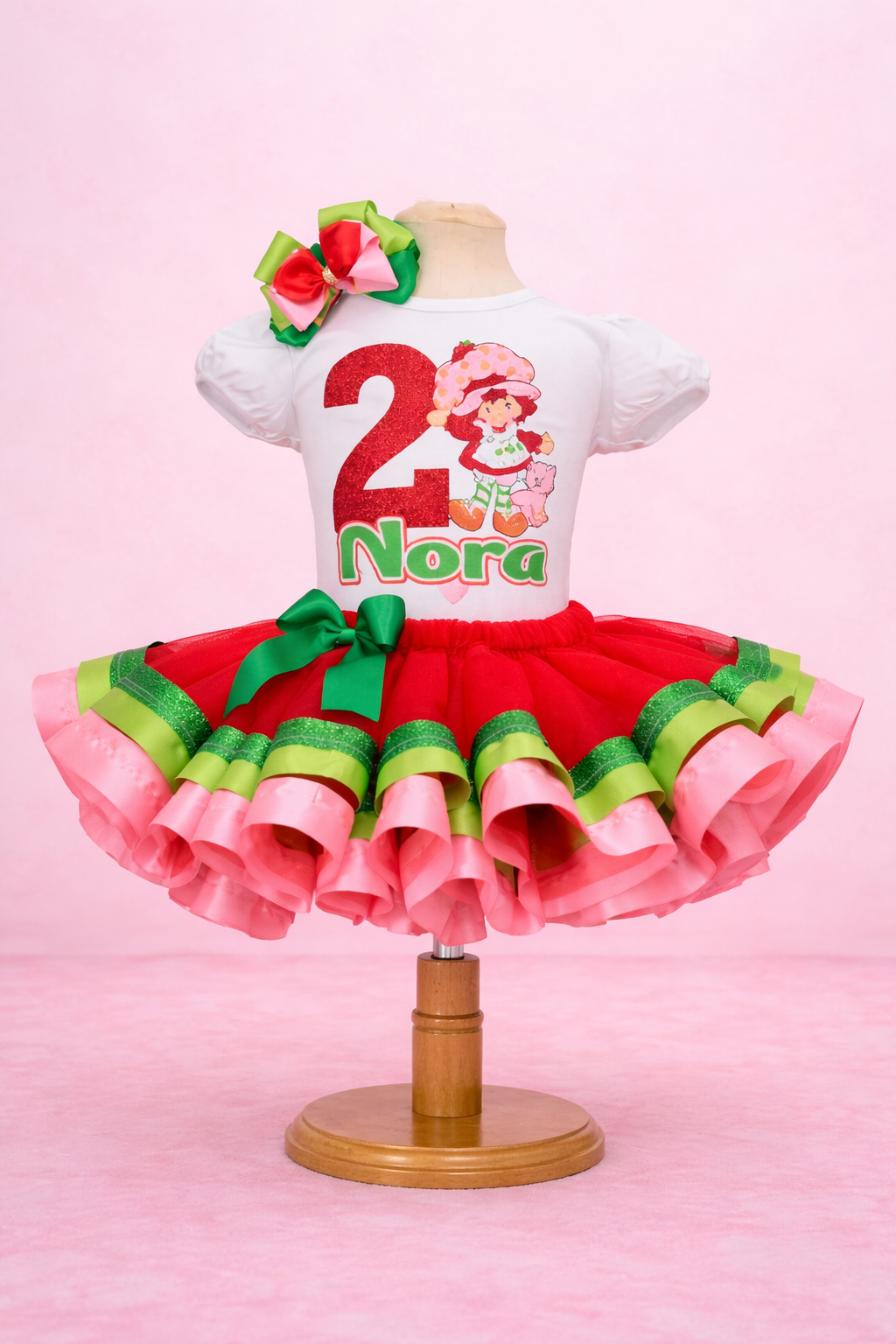 Strawberry Shortcake tutu set-Strawberry Shortcake  outfit-Strawberry Shortcake dress