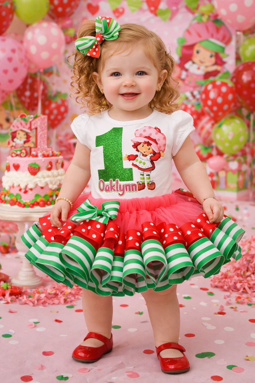 Strawberry Shortcake tutu set-Strawberry Shortcake  outfit-Strawberry Shortcake dress