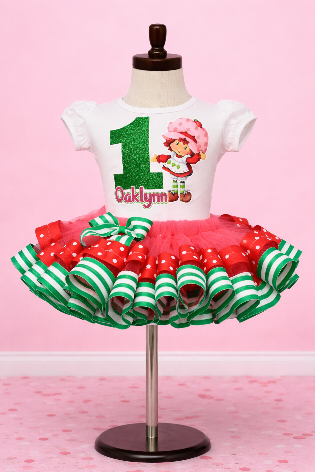 Strawberry Shortcake tutu set-Strawberry Shortcake  outfit-Strawberry Shortcake dress