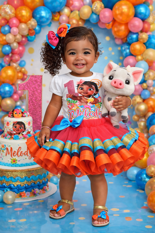 Moana tutu set-Moana outfit-Moana dress-moana birthday