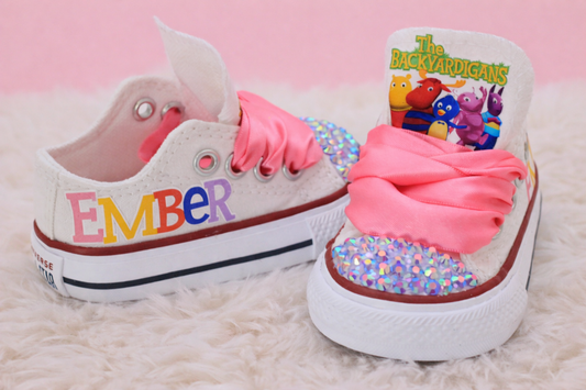 Backyardigans shoes- Backyardigans bling Converse-Girls Backyardigans Shoes-Backyardigans Converse