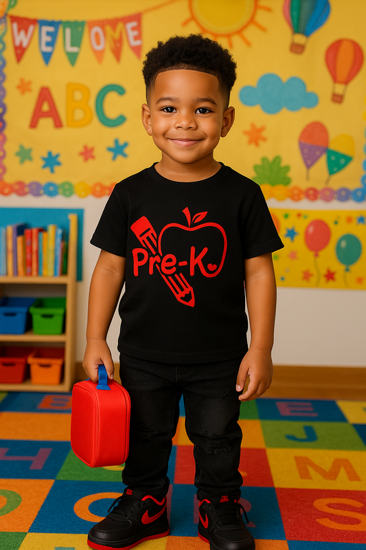 Pre-K Apple shirt-Back to school shirt-Back to school shirt-1st day of school shirt-Kindergarten shirt