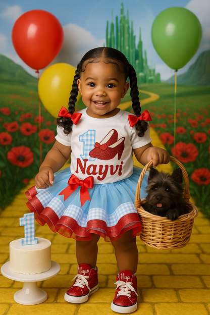 Dorothy tutu set-Dorothy outfit-Dorothy dress-Wizard of Oz tutu set