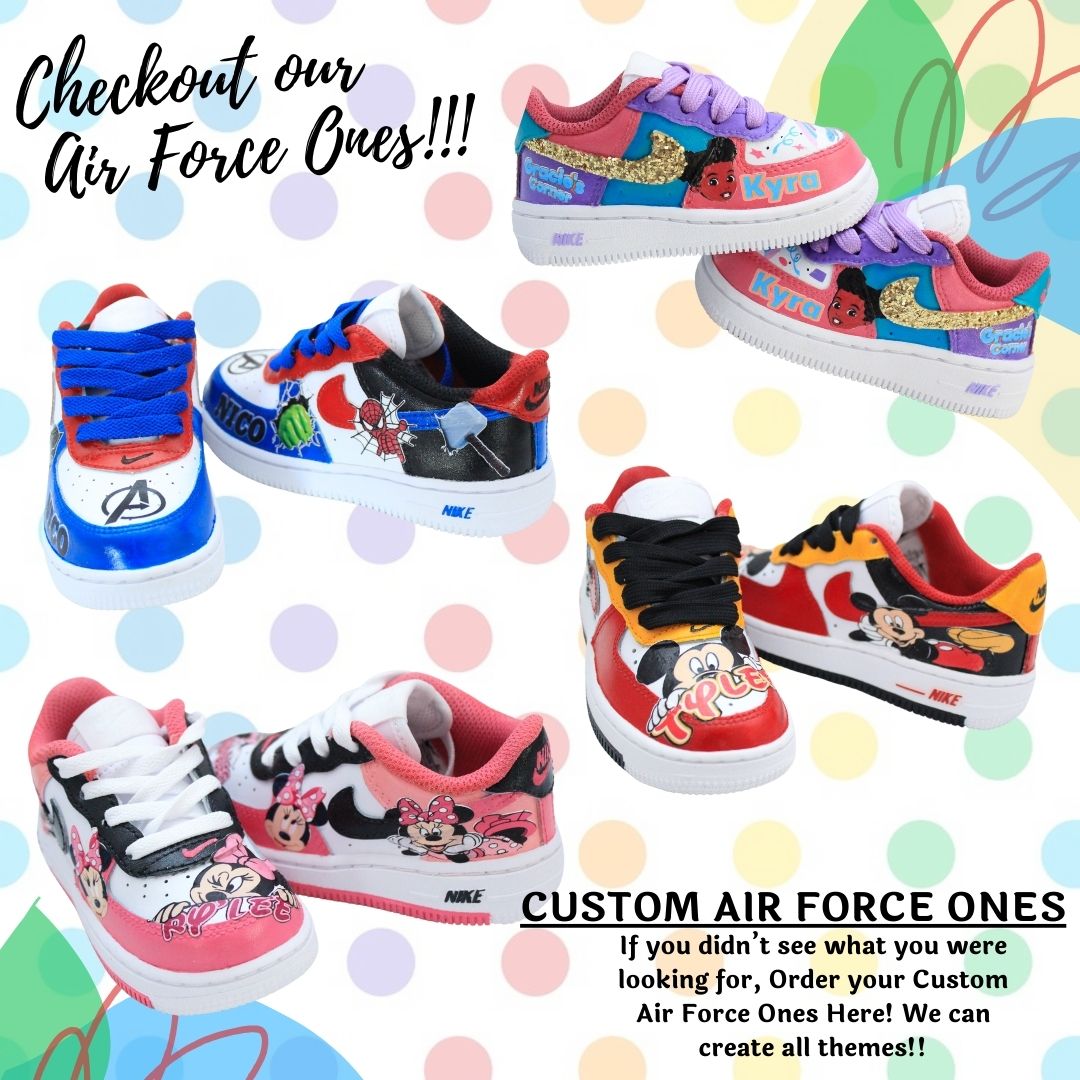 Custom Air force ones shoes- Custom Air force 1's-Custom af1's-Custom Childrens shoes-Air force ones-INTRODUCTORY PRICING